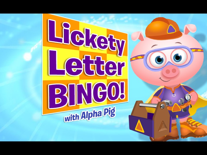 Alpha Pig's Lickety Letter Bingo